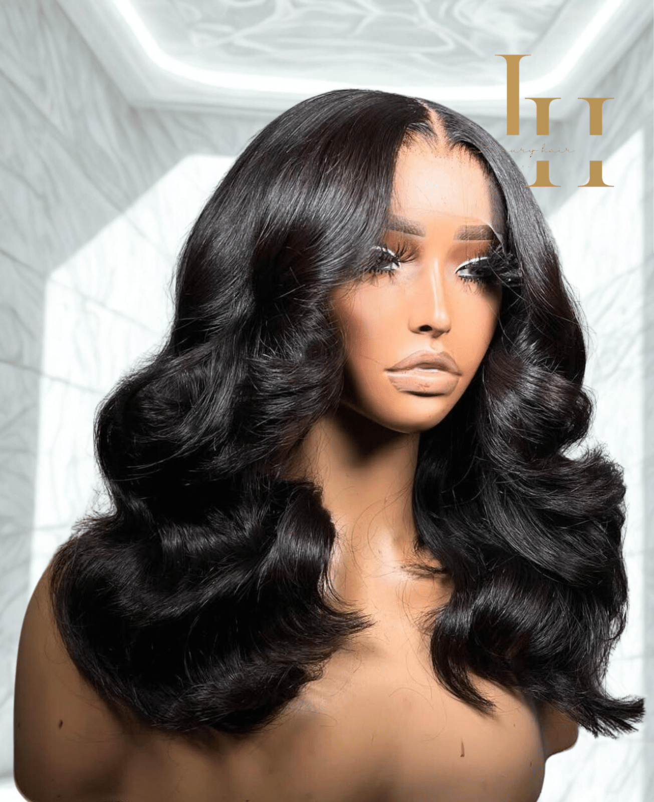 Iva's Luxury Hair, Pelucas Naturales, front side, pelucas cortas