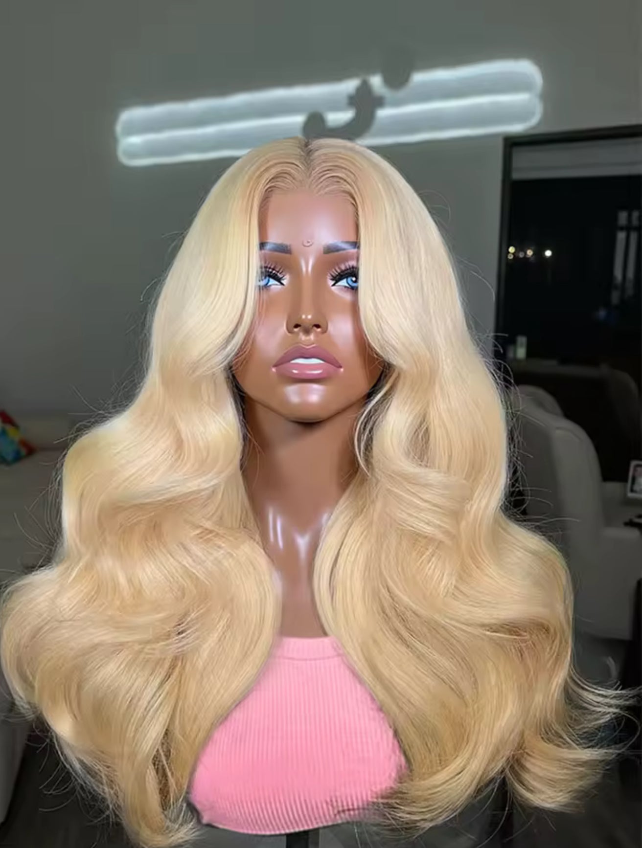 Peluca Natural Rubia